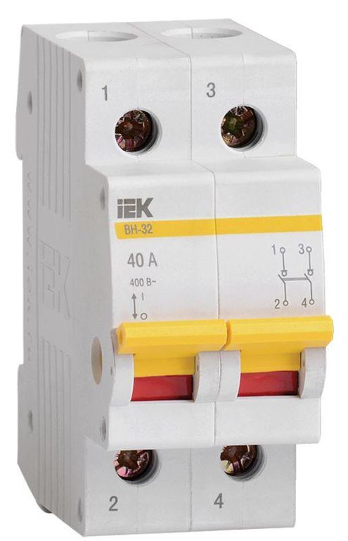 Выключатель нагрузки ВН-32 40 А/2П IEK MNV10-2-040