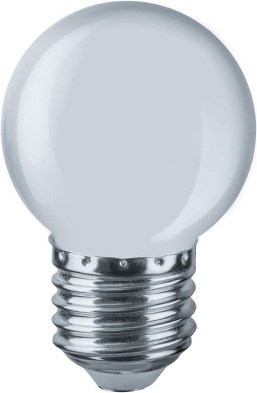 Лампа светодиодная 61 243 NLL-G45-1-230-W-E27 1 Вт шар матовая E27 220-240В NAVIGATOR 61243