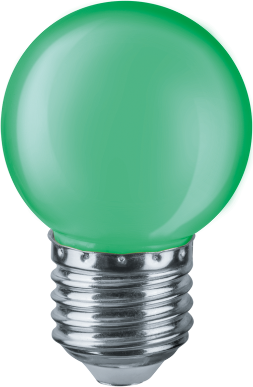 Лампа светодиодная 71 828 NLL-G45-1-230-G-E27 1 Вт шар E27 220-240В цвет зеленый Navigator 71828 NAVIGATOR