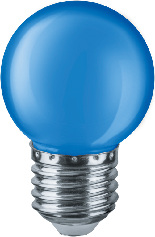 Лампа светодиодная 71 829 NLL-G45-1-230-B-E27 1 Вт шар E27 220-240В цвет синий Navigator 71829 NAVIGATOR