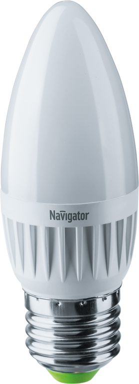 Лампа светодиодная 94 493 NLL-C37-7-230-2.7K-E27-FR 7 Вт свеча 2700К тепл. бел. E27 500 лм 176-264В Navigator 94493