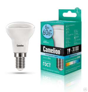 Лампа светодиодная LEd 6 R50/845/E14 6 Вт 4500К бел. E14 480 лм 220-240В Camelion 11659 