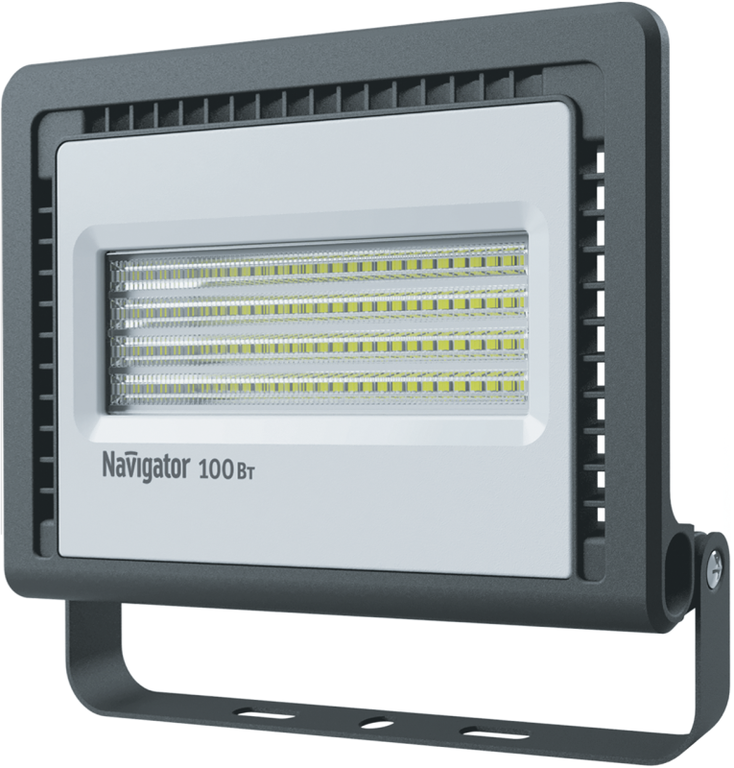 Прожектор светодиодный 14 150 NFL-01-100-6.5K-LED 100 Вт 6500К IP65 8100 лм цвет черный Navigator 14150 NAVIGATOR