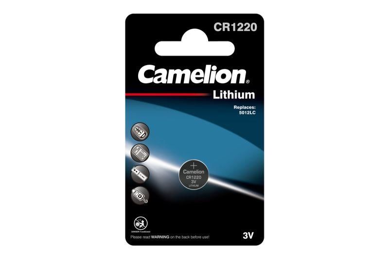 Элемент питания литиевый CR1220 BL-1 (блистер 1 шт) Camelion 3071