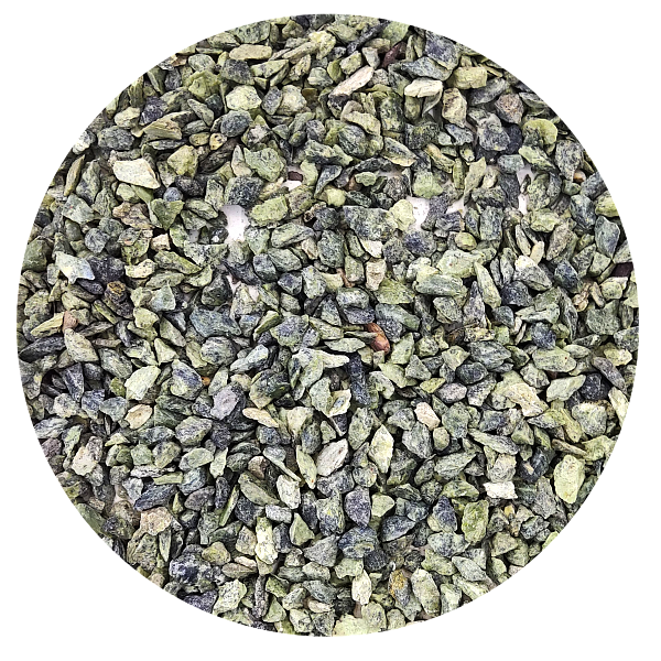 Щебень мраморный зеленый 5-10 мм Серпентинит