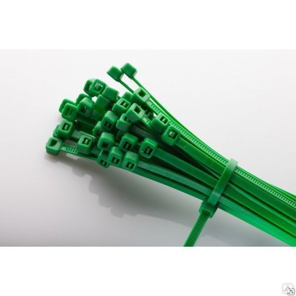 Хомут пластиковый Х 4-200 мм green ПОД ЗАКАЗ