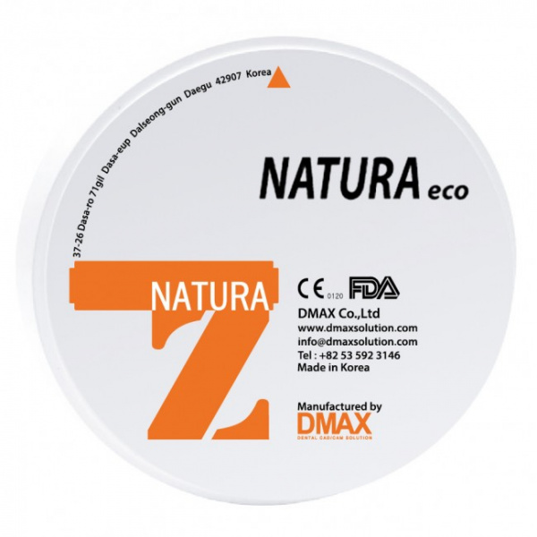 Циркониевый диск, белый, диаметр 98 мм Natura eco