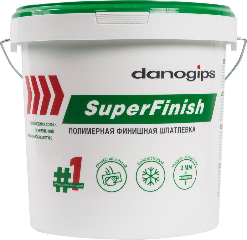 Шпаклевка готовая DANOGIPS SHEETROCK SUPER FINISH финишная 11 л (18,1 кг)