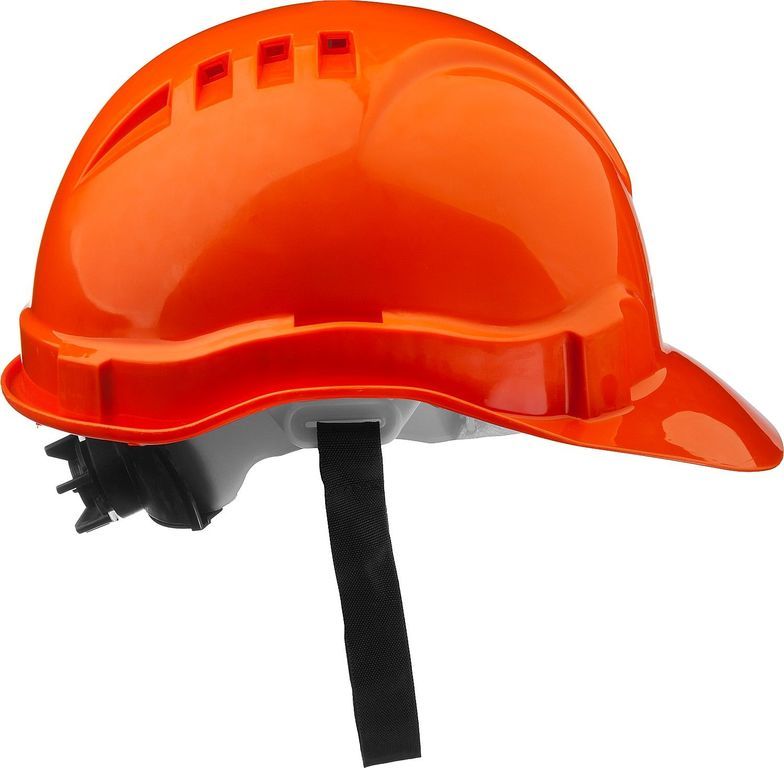 Каска защитная ЗУБP храповый механизм регулировки размера, цвет оранжевый