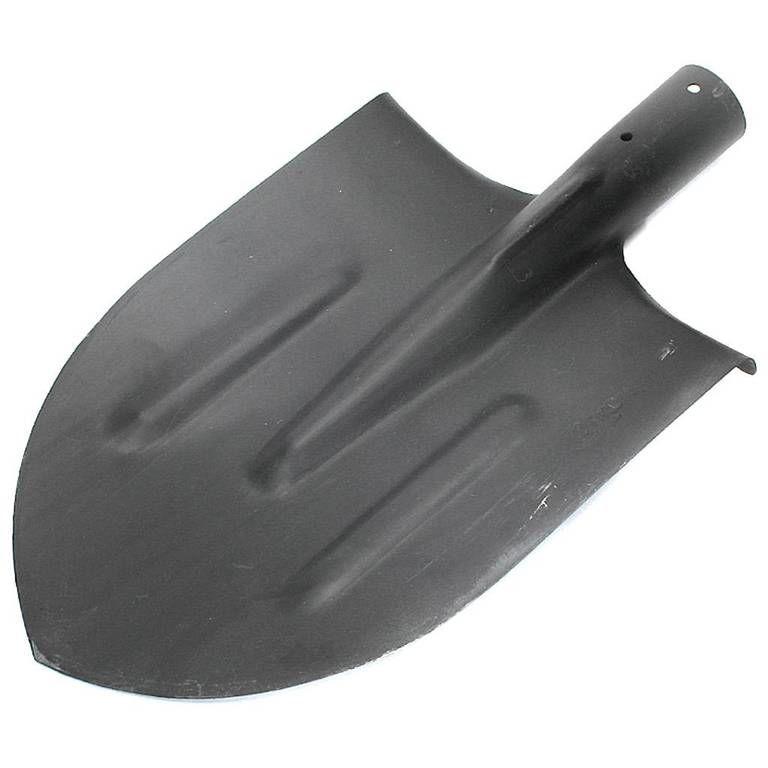 Лопата штыковая с ребрами жесткости остроконечная ЛКО сталь-2 мм