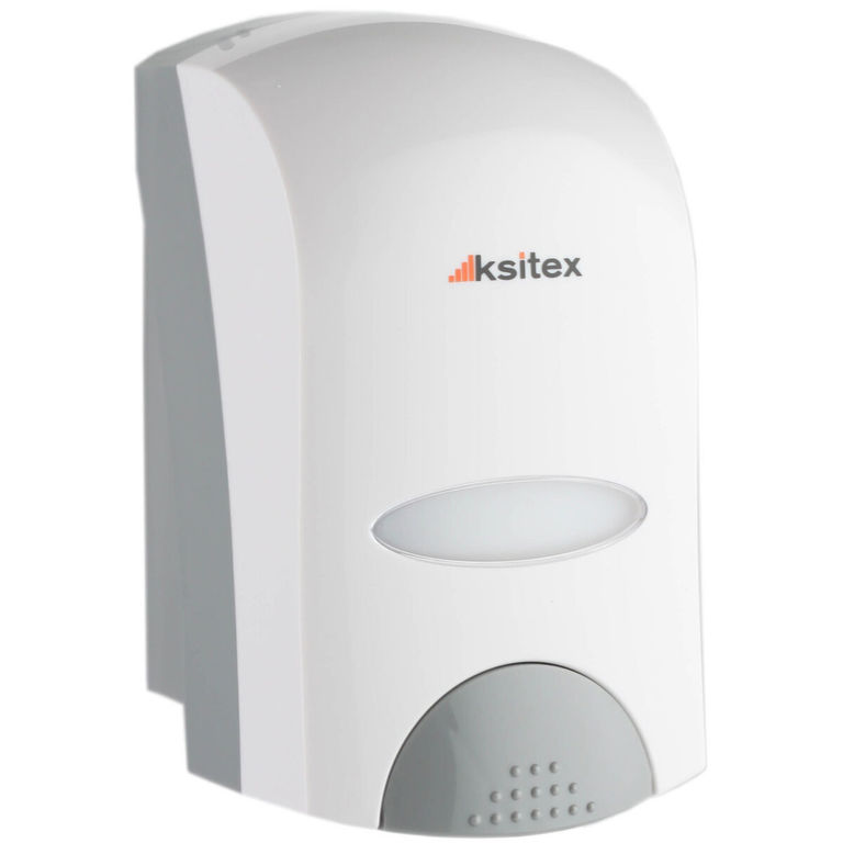 Ksitex FD-6010-1000 Дозатор для мыла-пены механический, пластик белый 1 литр