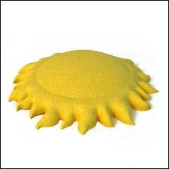 Резиновая фигура Солнце 1020х1020х220 для детской площадки из ЭДПМ крошки