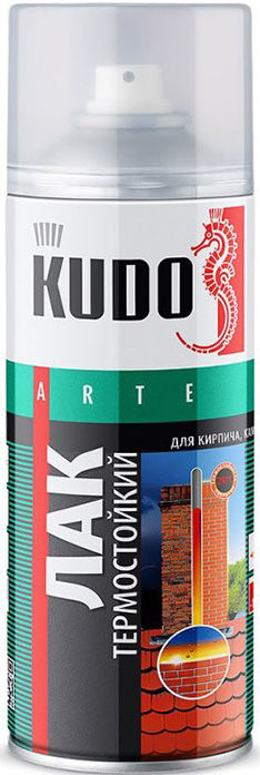 КУДО KU-9006 лак аэрозольный термостойкий (0,52л) / KUDO KU-9006 лак аэрозо