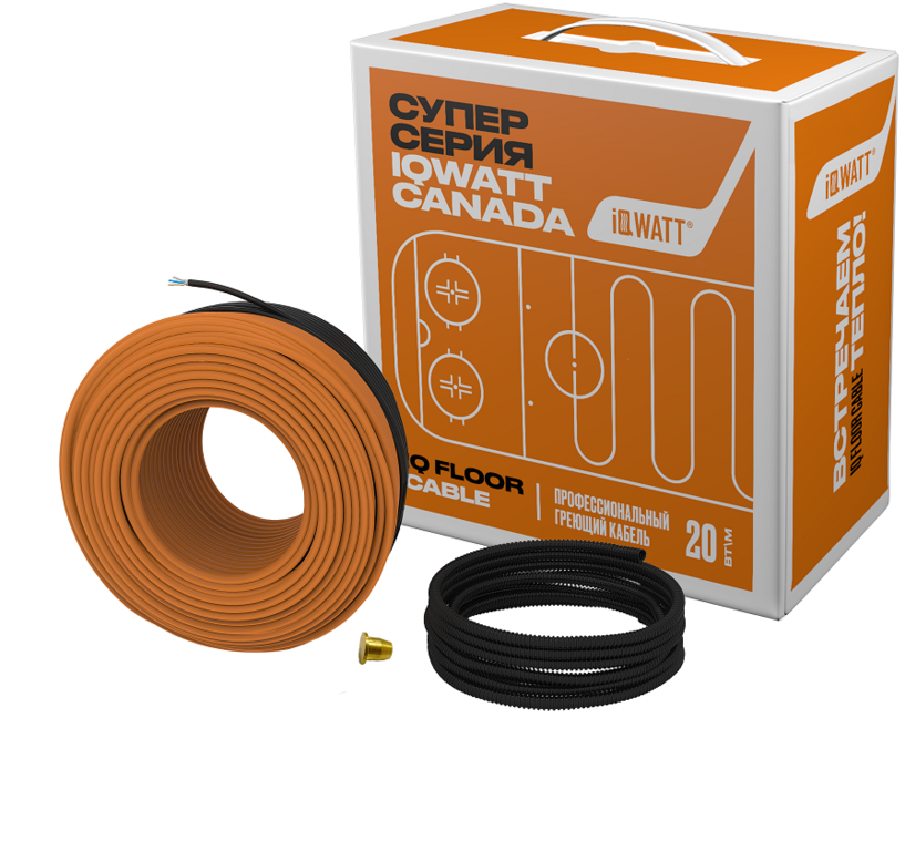 Греющий кабель готовый комплект CLIMATIQ CABLE-15