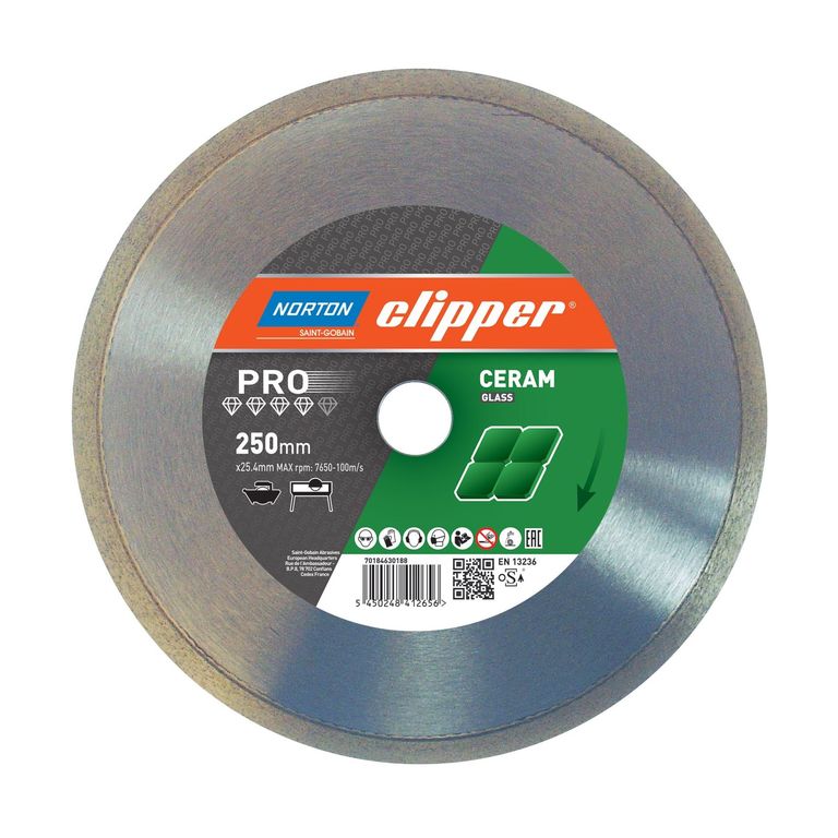 Алмазные диски Norton Clipper Pro Ceramic glass 250x25.4