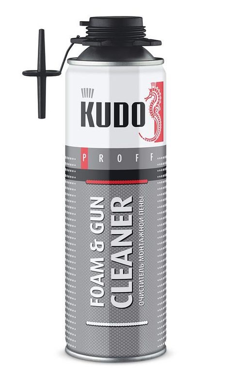 Очиститель для монтажной пены Kudo профессиональный FOAM&GUN CLEANER