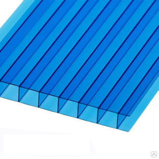 Сотовый поликарбонат BORREX Синий 32 мм (2,1*6 м) #1