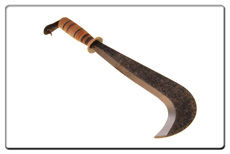 DeWit Нож-секач из спец.стали, наборная кожанная ручка, (9530)