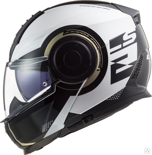 Шлем-модуляр LS2 FF902 Scope Arch Gloss White Titanium #1