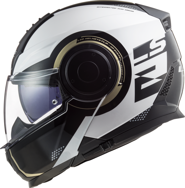 Шлем-модуляр LS2 FF902 Scope Arch Gloss White Titanium