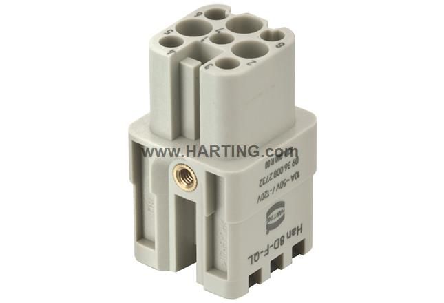 Контактные вставки Han 8D QL розетка 0,3-1,5 мм Harting