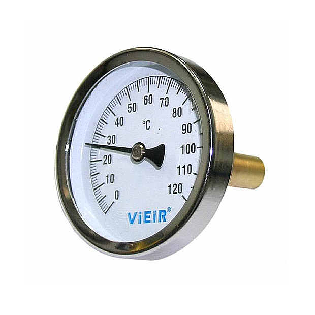 Термометр с гильзой (1/2".120"С) Vieir