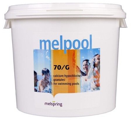 Дезинфектант для бассейна на основе гипохлорита кальция Melpool 70/G, 1 кг