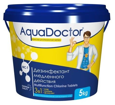 Средство по уходу за водой в бассейне AquaDoctor MC-T 5 кг. (таблетки по 200 гр.)