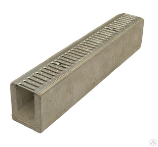 Лотки водоотводные бетонные крашеный серые 1000х394х495