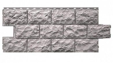 Фасадная панель под камень FineBer Дачный Доломит светло-серый 1120x473 мм