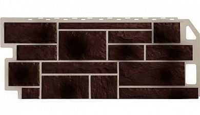 Фасадная панель FineBer Камень коричневый Natur 1137x470 мм