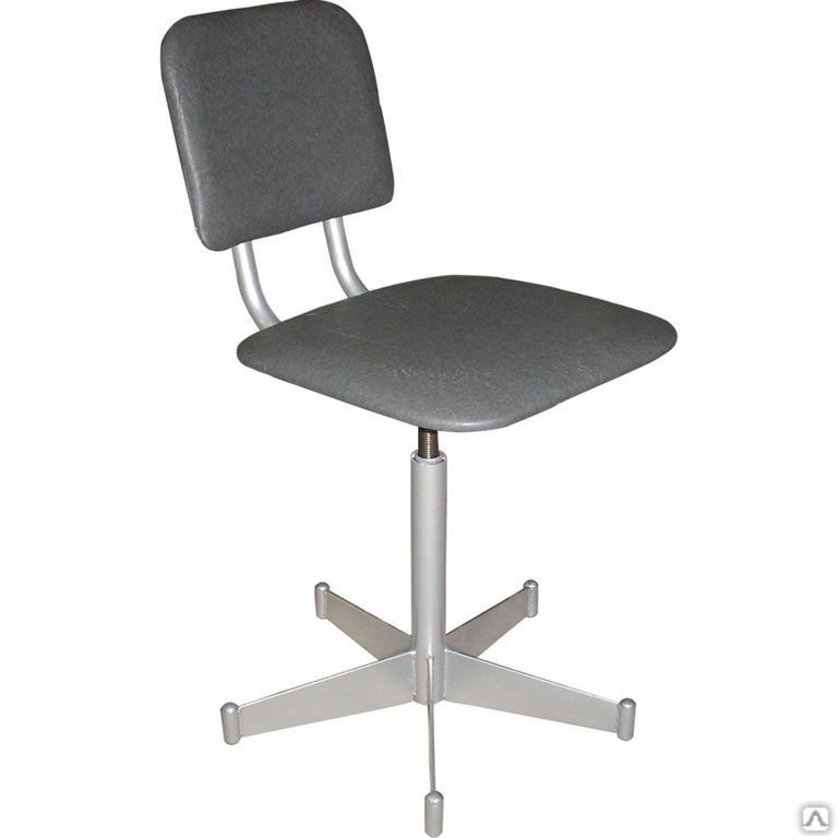 Винтовой стул-кресло медицинский со спинкой М101ФОСП