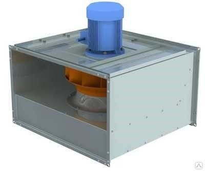 Канальный вентилятор кухонный радиальный прямоугольный КРАВ-Н-100х50Б-4 НК