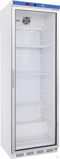 Шкаф холодильный формата 50,2*44 см объемом 570 л со стеклянный дверью, эмалированный Koreco HR600G #1