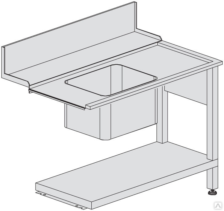 Стол выходной для посудомоечной машины