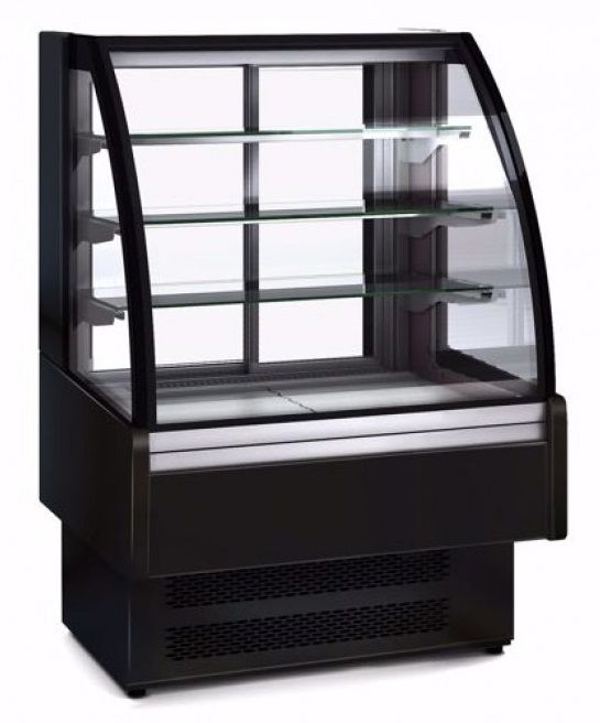Витрина холодильная напольная кондитерская, с 3 полками, с подсветкой Coreco VSS 6-9-C