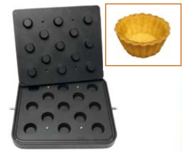 Форма для 13 тарталеток в виде cupcake для тарталетницы DHTartmatic Kocateq DH Tartmatic Plate 35