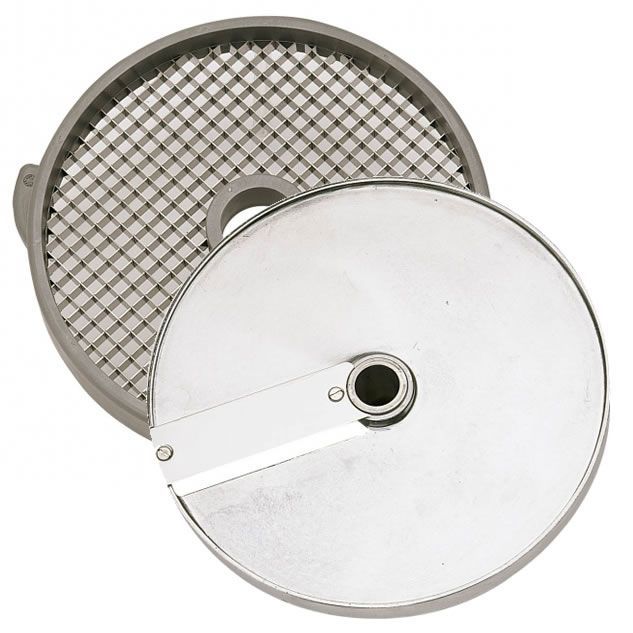 Комплект дисков (1 решетка + 1 диск) для нарезки кубиками моцареллы (14х14х5 мм) из нержавеющей стали