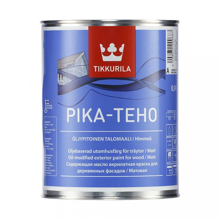 Краска для домов PIKA-TEHO C матовая 0,9 л
