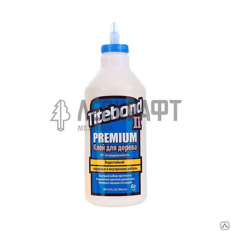 Клей Premium II Wood Glue влагостойкий D3 946 мл Titebond