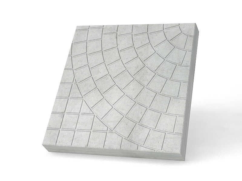 Тротуарная плитка Размер, мм: 1000х500, Материал: бетонная, Форма: брусчатка, Цвет: черный графит