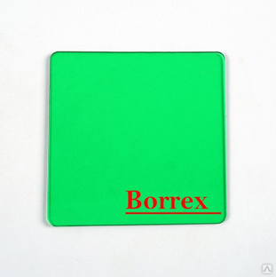 Монолитный поликарбонат 3 мм зеленый Borrex 23 кг 2,05х1,52 м 