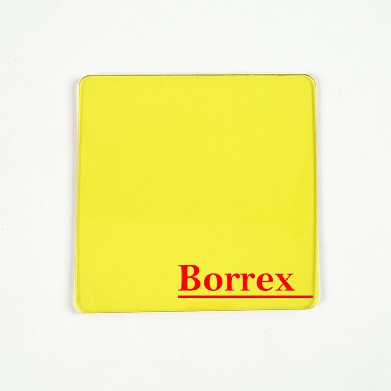 Монолитный поликарбонат 2 мм желтый Borrex 2,05х3,05 м 15 кг