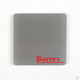 Монолитный поликарбонат 5 мм серый Borrex 38 кг 2,05х3,05 м 