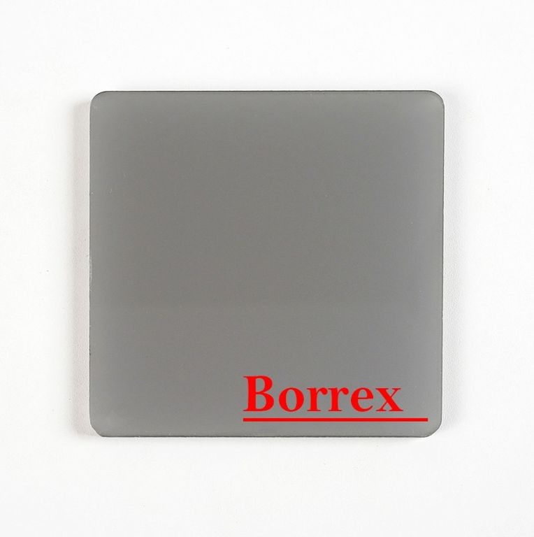 Монолитный поликарбонат 4 мм серый Borrex 2,05х3,05 м 30 кг