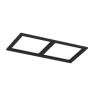 Рамка двойная для COMBO 3 квадратная Черный
