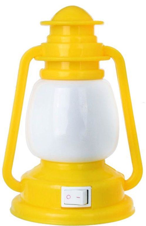 Светильник светодиодный NL-171 "Фонарик" 220 В ночник с выключателем цвет желтый Camelion 12527