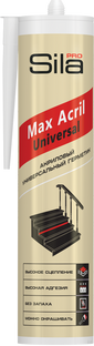 Герметик Sila PRO Max Acril Universal, акриловый, универс, белый, 290мл 