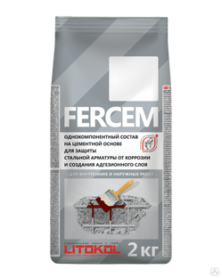 Состав для защиты стальной арматуры FERCEM, 2 кг 