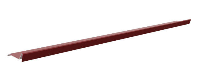 Планка примыкания полиэстер RAL 3005 красная, 20x45x15x10 мм, Длина 2 м.